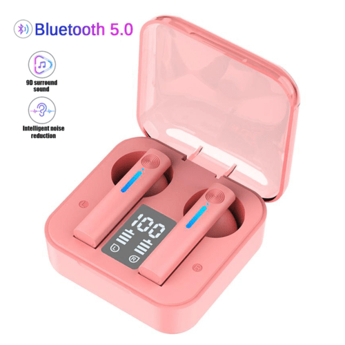 Auriculares Bluetooth TWS inalámbricos con micrófono y luz LED