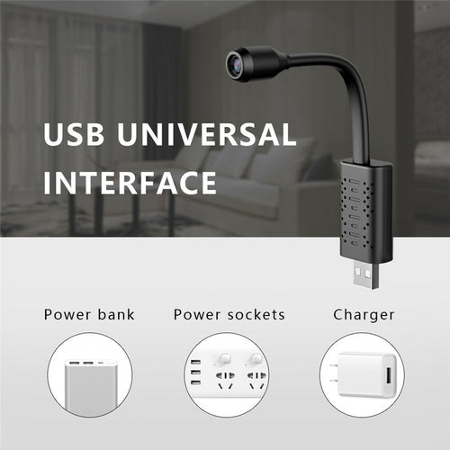 Cámara Mini WiFi USB 1080P con Detección de Movimiento para Seguridad del Hogar - OMNIVA