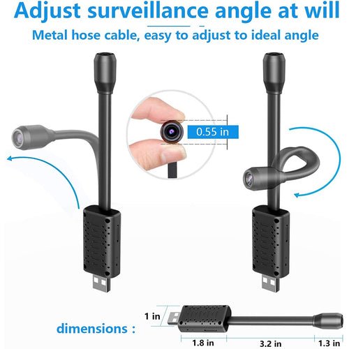 Cámara Mini WiFi USB 1080P con Detección de Movimiento para Seguridad del Hogar - OMNIVA