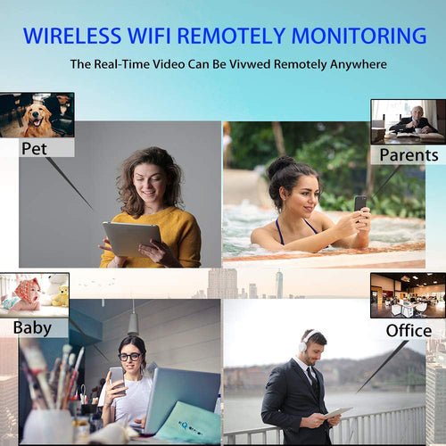 Cámara Mini WiFi USB 1080P con Detección de Movimiento para Seguridad del Hogar - OMNIVA