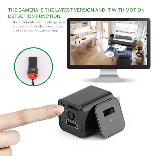 Cámara Oculta HD 1080P en Cargador USB para Seguridad del Hogar - OMNIVA