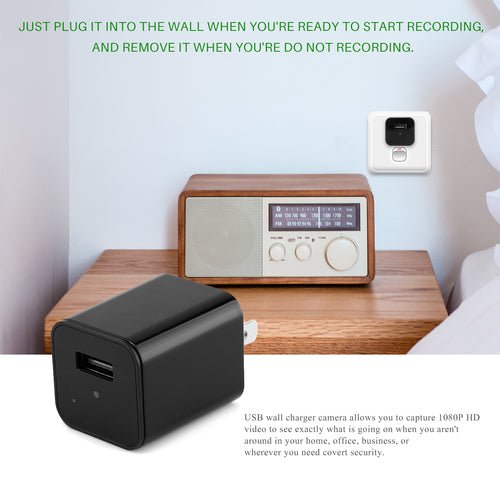 Cámara Oculta HD 1080P en Cargador USB para Seguridad del Hogar - OMNIVA
