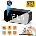 Cámara reloj WiFi 4K con visión nocturna IR para seguridad del hogar