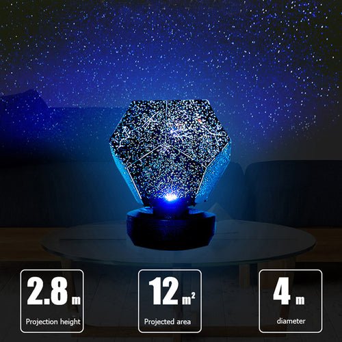 Proyector de Luz Estelar con Altavoz Bluetooth Lámpara Galaxia LED - OMNIVA