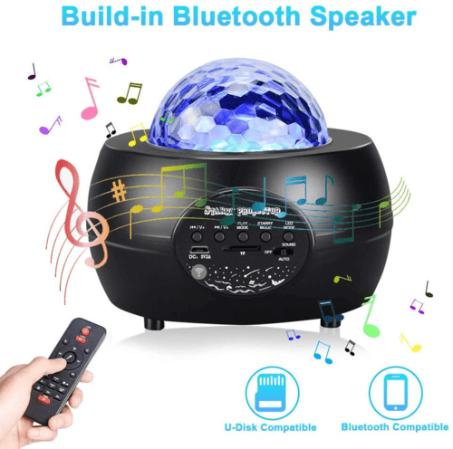Proyector LED de cielo estrellado con altavoz Bluetooth